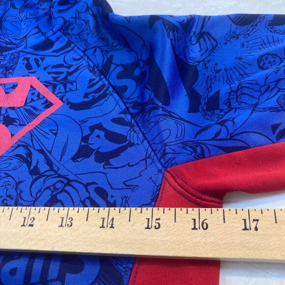 DC Comics Superman Hoodie Sweatshirt Youth S 6/7 READ Colorful Lightweight Layer - Picture 10 of 13
